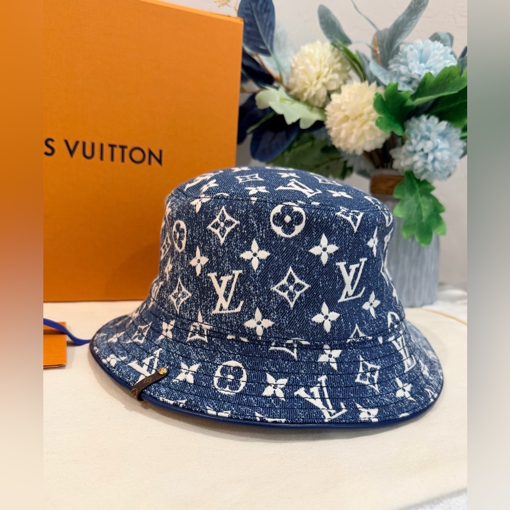 Louis Vuitton Denim Monogram Bucket Hat